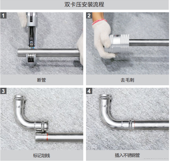 可調(diào)對(duì)接頭安裝示意圖，廣東永穗管業(yè)品牌